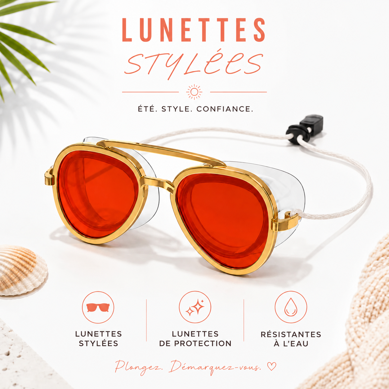 WaveLens™ – Lunettes de Soleil Polarisées pour la Mer et les Activités Aquatiques