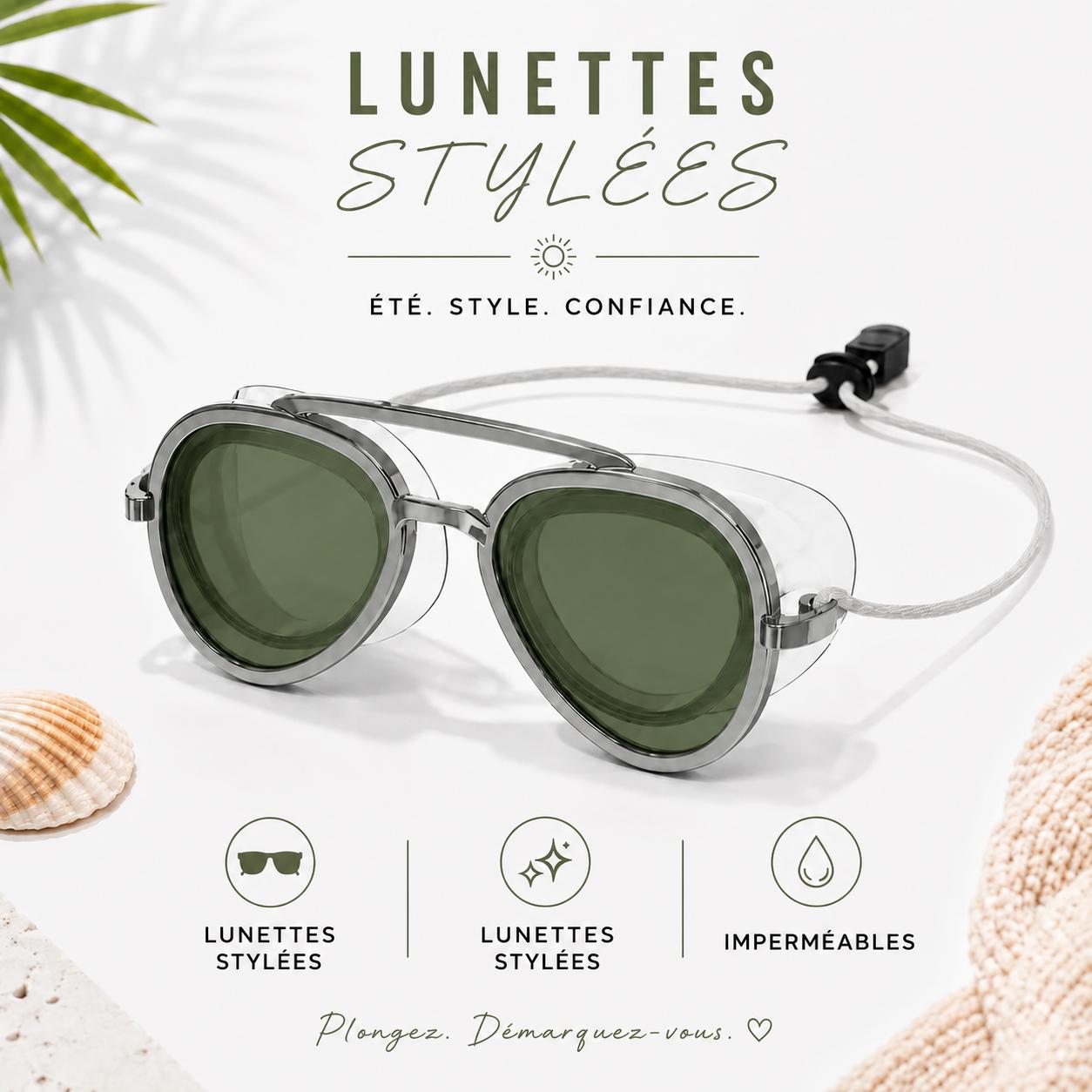 WaveLens™ – Lunettes de Soleil Polarisées pour la Mer et les Activités Aquatiques